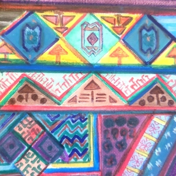 Original Oil Painting--Abstract Shapes - Picture 2 of 8